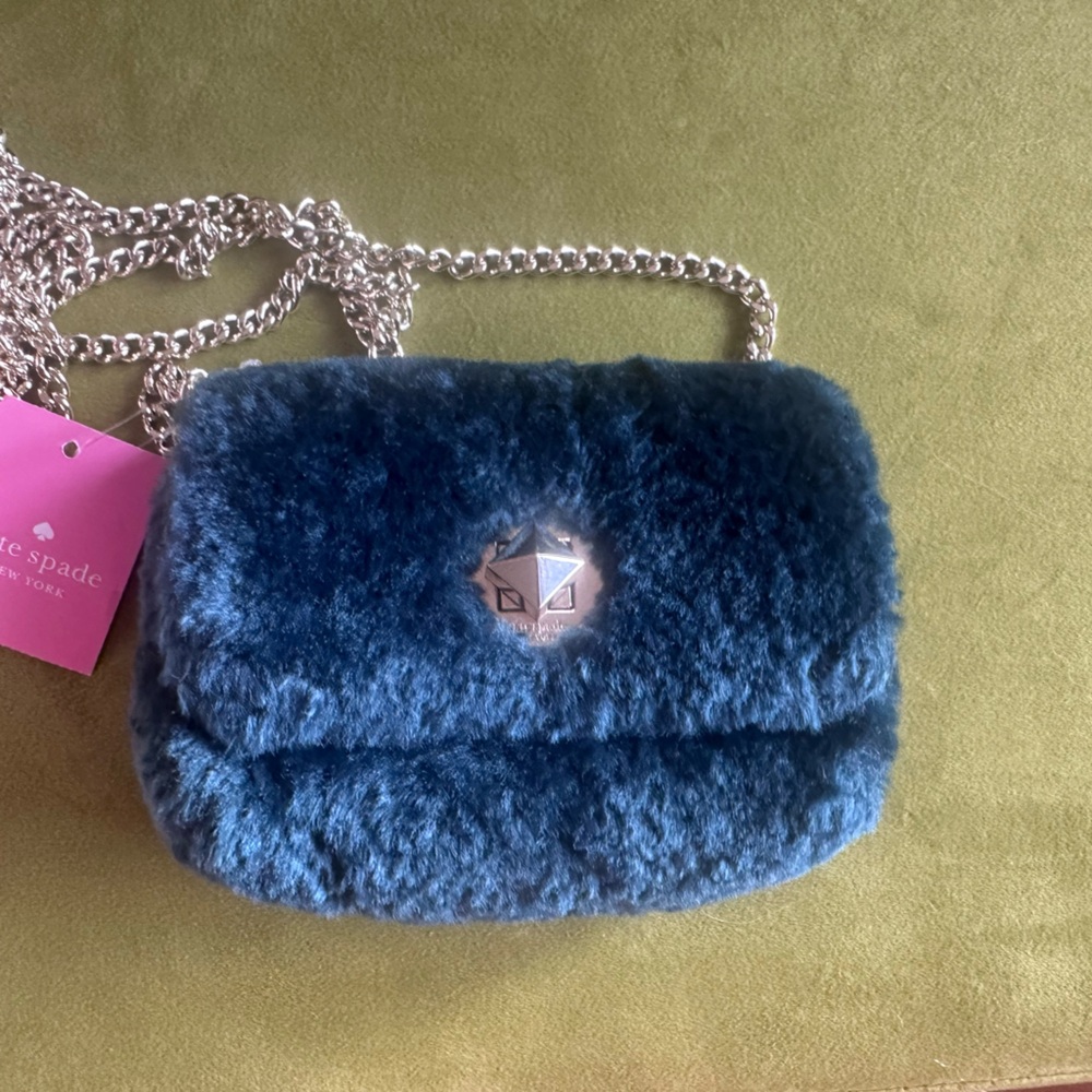 Kate Spade NEW shearling peacock bag